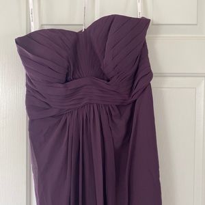 David’s Bridal Bridesmaid Dress in Eggplant